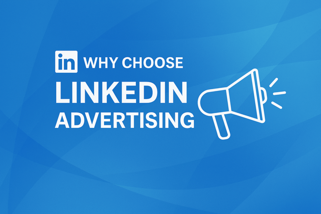 Modern promotional banner with checklist icon and bold text ‘How to Set Up LinkedIn Ads – Step-by-Step Guide’ on an aesthetic blue gradient background