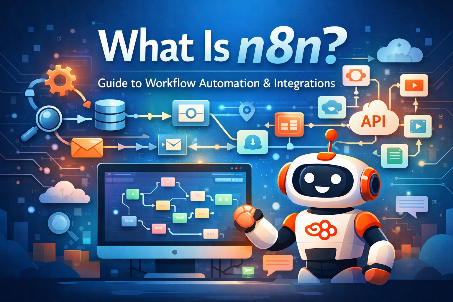 What is n8n workflow automation and API integration banner